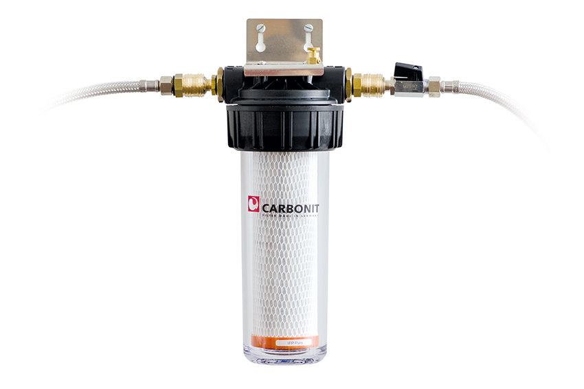 Raccord robinet-vanne pour filtre sur évier Carbonit SanUno